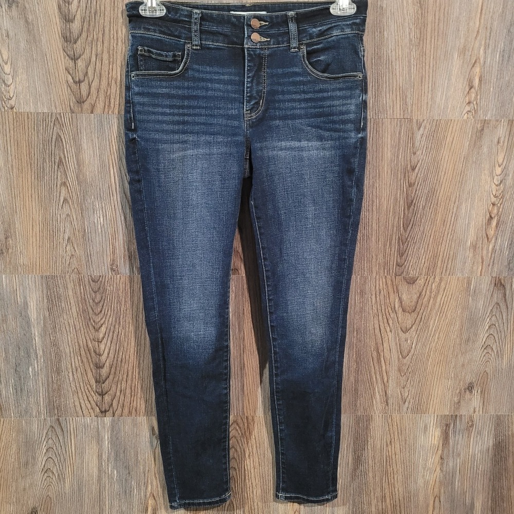 BKE Buckle Payton Mid-Rise Skinny Jeans Size 27 x 28 (Actual) Dark Wash Stretch